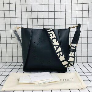 NWT Stella McCartney Logo Crossbody Bag Black